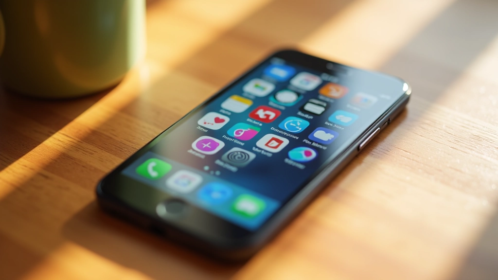 Pantalla de móvil mostrando aplicaciones de suscripción en la pantalla de inicio